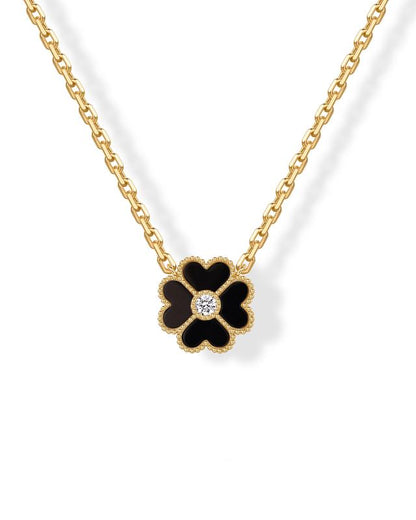 Oresa 14k-Gold Clover Necklace
