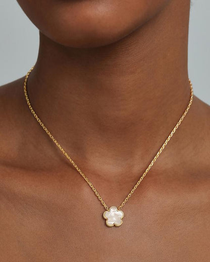 Oresa 14k-Gold Clover Necklace