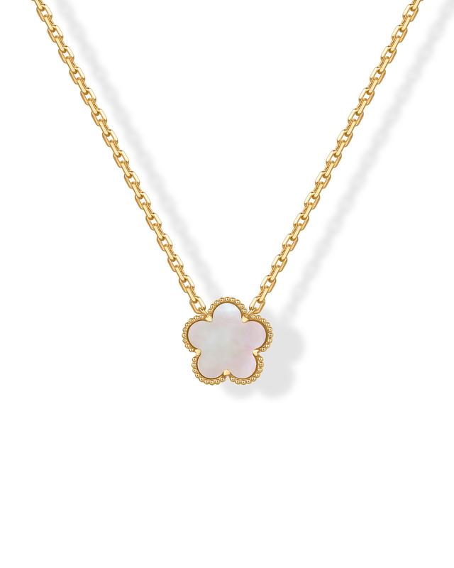 Oresa 14k-Gold Clover Necklace