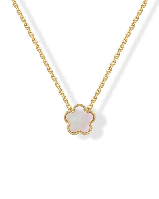 Oresa 14k-Gold Clover Necklace